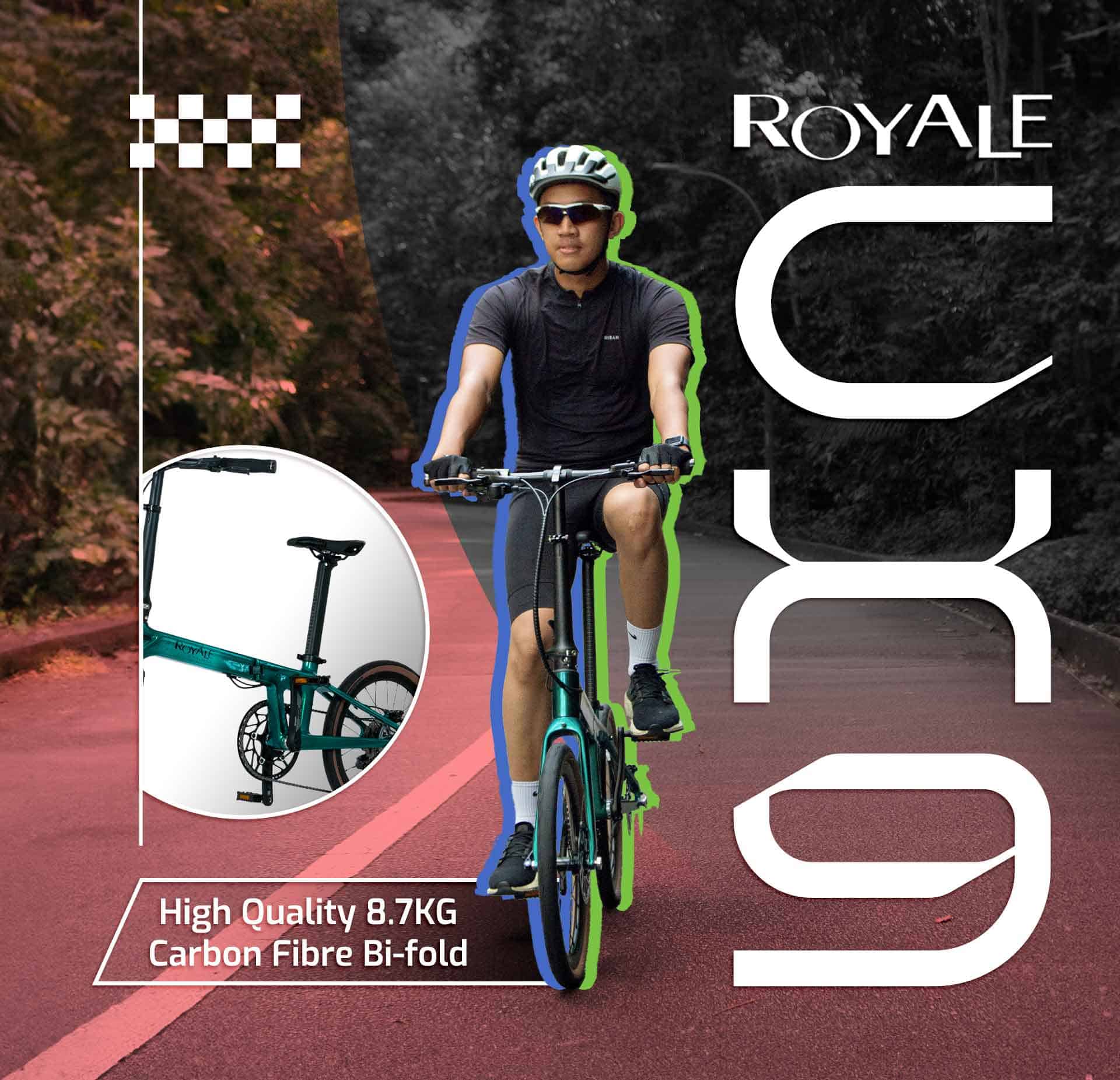 ROYALE CX9 Carbon Foldable Bicycle